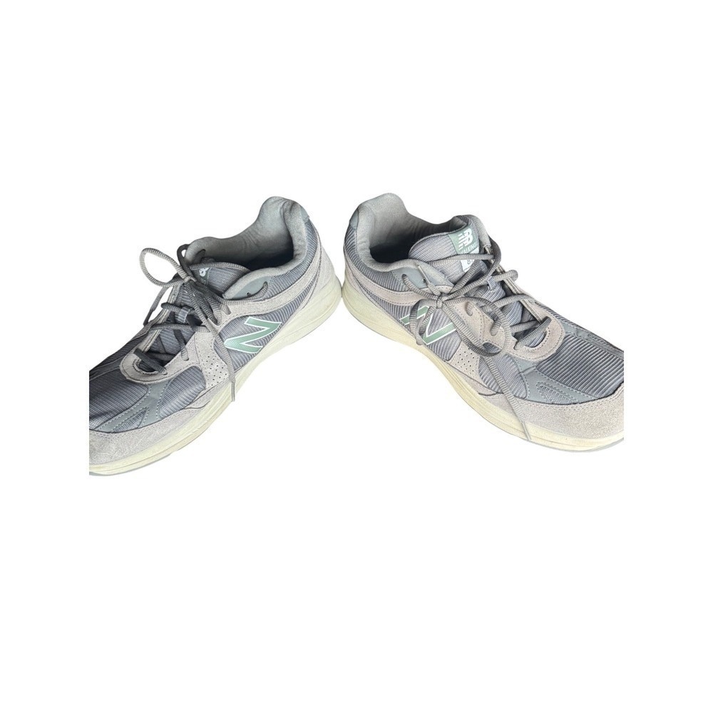 New Balance Walking Shoes Men's 14.5 2E Wide Gray Suede Mesh ABZORB Comfort USA